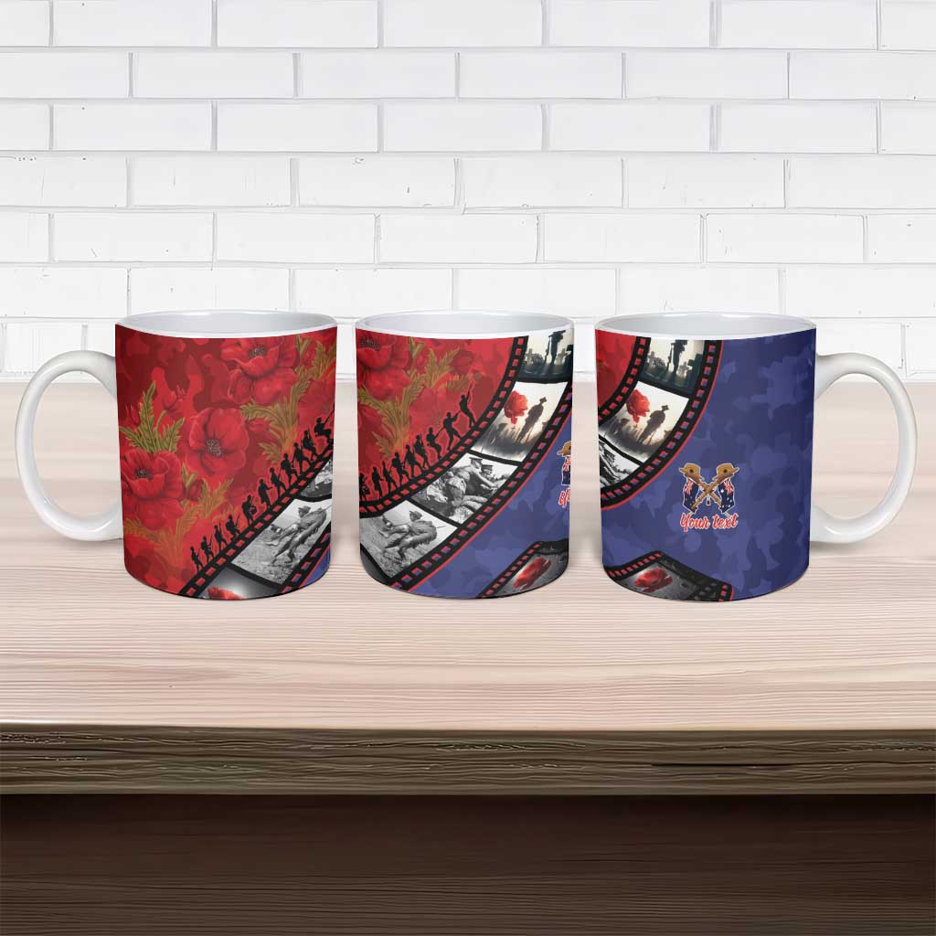 Personalised ANZAC Spirit 1915-2026 Filmstrip Tribute Ceramic Mug Lest We Forget 25 April LT9 - Polynesian Pride