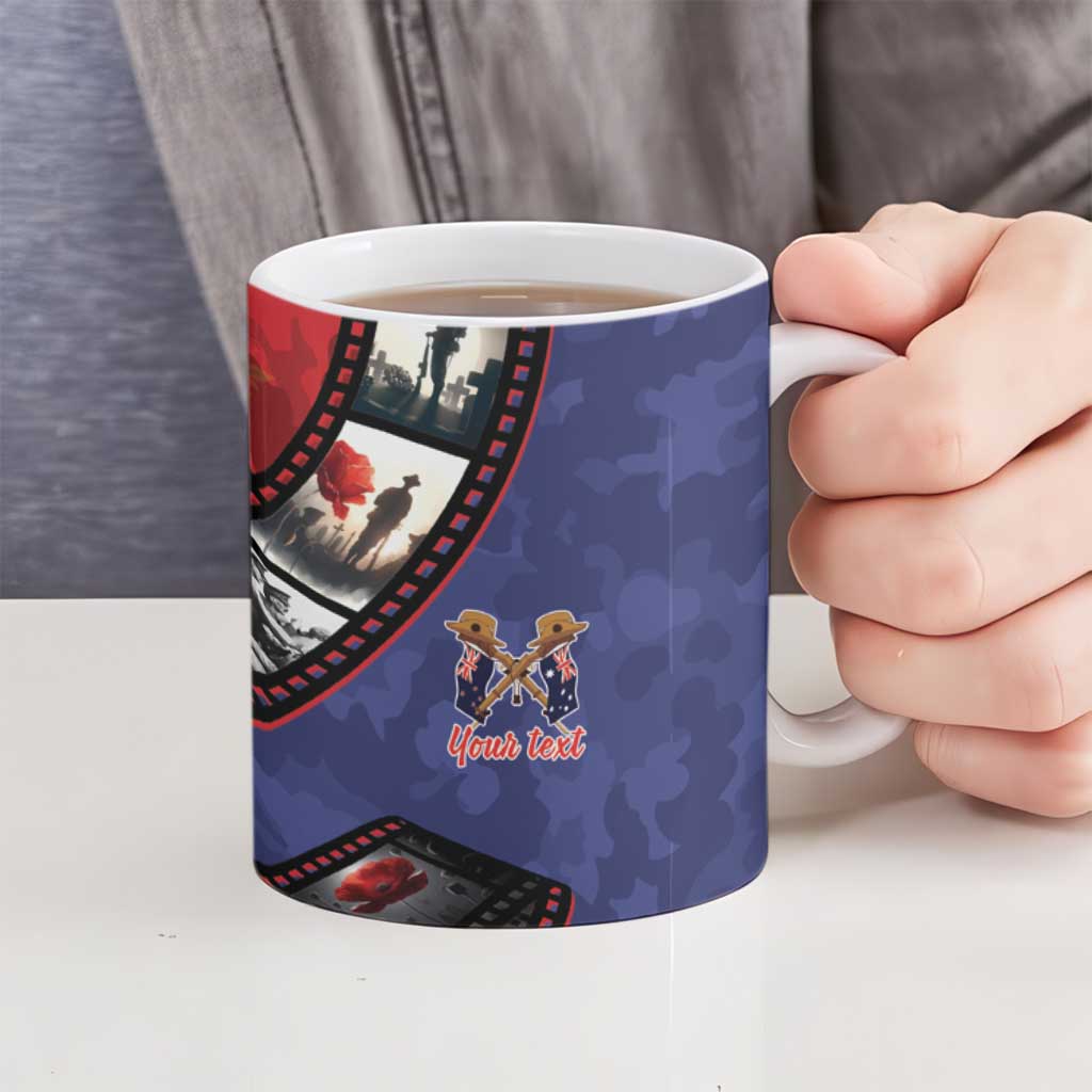 Personalised ANZAC Spirit 1915-2026 Filmstrip Tribute Ceramic Mug Lest We Forget 25 April LT9 - Polynesian Pride
