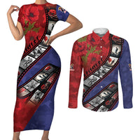 Personalised ANZAC Spirit 1915-2026 Filmstrip Tribute Couples Matching Short Sleeve Bodycon Dress and Long Sleeve Button Shirt Lest We Forget 25 April
