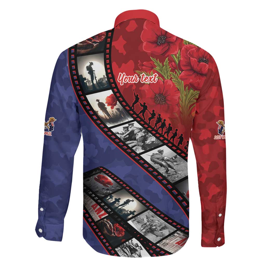 Personalised ANZAC Spirit 1915-2026 Filmstrip Tribute Family Matching Puletasi and Hawaiian Shirt Lest We Forget 25 April