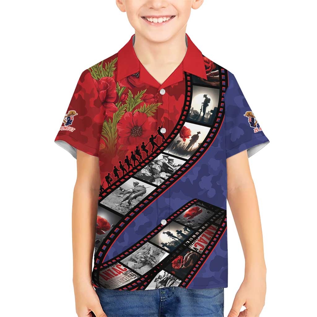 Personalised ANZAC Spirit 1915-2026 Filmstrip Tribute Family Matching Tank Maxi Dress and Hawaiian Shirt Lest We Forget 25 April