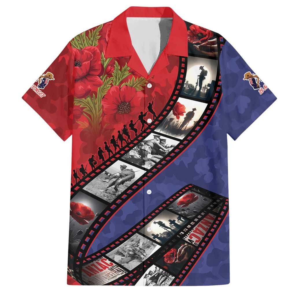 Personalised ANZAC Spirit 1915-2026 Filmstrip Tribute Hawaiian Shirt Lest We Forget 25 April