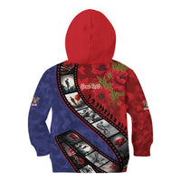 Personalised ANZAC Spirit 1915-2026 Filmstrip Tribute Kid Hoodie Lest We Forget 25 April