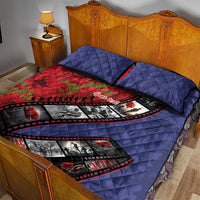 Personalised ANZAC Spirit 1915-2026 Filmstrip Tribute Quilt Bed Set Lest We Forget 25 April LT9 - Polynesian Pride