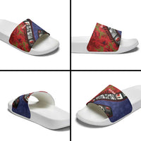 Personalised ANZAC Spirit 1915-2026 Filmstrip Tribute Slide Sandals Lest We Forget 25 April LT9 - Polynesian Pride