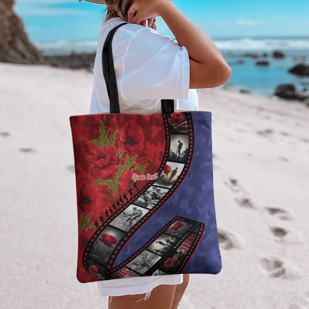 Personalised ANZAC Spirit 1915-2026 Filmstrip Tribute Tote Bag Lest We Forget 25 April LT9 - Polynesian Pride