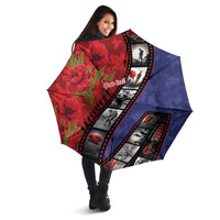 Personalised ANZAC Spirit 1915-2026 Filmstrip Tribute Umbrella Lest We Forget 25 April LT9 - Polynesian Pride