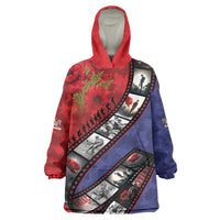 Personalised ANZAC Spirit 1915-2026 Filmstrip Tribute Wearable Blanket Hoodie Lest We Forget 25 April