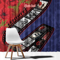Personalised ANZAC Spirit 1915-2026 Filmstrip Tribute Window Curtain Lest We Forget 25 April LT9 - Polynesian Pride