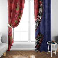Personalised ANZAC Spirit 1915-2026 Filmstrip Tribute Window Curtain Lest We Forget 25 April LT9 - Polynesian Pride