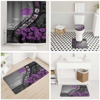 Personalised Remembering ANZAC Lest We Forget Bathroom Set Vintage Film Frame Memorial Purple Poppy LT9 - Polynesian Pride