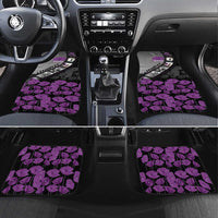Personalised Remembering ANZAC Lest We Forget Car Mats Vintage Film Frame Memorial Purple Poppy
