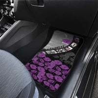 Personalised Remembering ANZAC Lest We Forget Car Mats Vintage Film Frame Memorial Purple Poppy