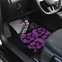 Personalised Remembering ANZAC Lest We Forget Car Mats Vintage Film Frame Memorial Purple Poppy