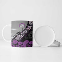 Personalised Remembering ANZAC Lest We Forget Ceramic Mug Vintage Film Frame Memorial Purple Poppy LT9 - Polynesian Pride