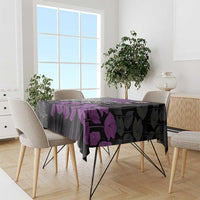 Personalised Remembering ANZAC Lest We Forget Tablecloth Vintage Film Frame Memorial Purple Poppy LT9 - Polynesian Pride