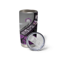 Personalised Remembering ANZAC Lest We Forget Tumbler Cup Vintage Film Frame Memorial Purple Poppy LT9 - Polynesian Pride