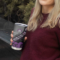 Personalised Remembering ANZAC Lest We Forget Tumbler Cup Vintage Film Frame Memorial Purple Poppy LT9 - Polynesian Pride