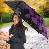 Personalised Remembering ANZAC Lest We Forget Umbrella Vintage Film Frame Memorial Purple Poppy