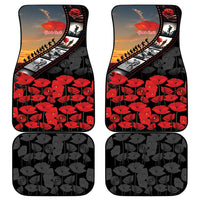 Personalised Remembering ANZAC Lest We Forget Car Mats Vintage Film Frame Memorial Red Poppy LT9 - Polynesian Pride