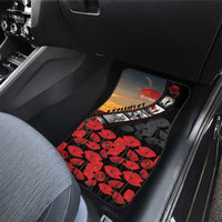 Personalised Remembering ANZAC Lest We Forget Car Mats Vintage Film Frame Memorial Red Poppy LT9 - Polynesian Pride