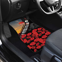 Personalised Remembering ANZAC Lest We Forget Car Mats Vintage Film Frame Memorial Red Poppy LT9 - Polynesian Pride