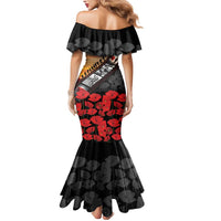 Personalised Remembering ANZAC Lest We Forget Mermaid Dress Vintage Film Frame Memorial Red Poppy LT9 - Polynesian Pride