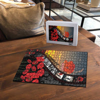Personalised Remembering ANZAC Lest We Forget Puzzle Vintage Film Frame Memorial Red Poppy LT9 - Polynesian Pride