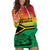 Hapi 44th Indipendens Dei Vanuatu Hoodie Dress Yumi 1980 with Vanuatuan Beach Landscape