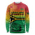 Hapi 44th Indipendens Dei Vanuatu Long Sleeve Shirt Yumi 1980 with Vanuatuan Beach Landscape