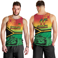 Hapi 44th Indipendens Dei Vanuatu Men Tank Top Yumi 1980 with Vanuatuan Beach Landscape LT9 - Polynesian Pride