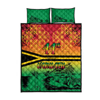 Hapi 44th Indipendens Dei Vanuatu Quilt Bed Set Yumi 1980 with Vanuatuan Beach Landscape LT9 - Polynesian Pride
