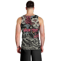 Personalized Japanese Kitsune Mask Men Tank Top With Polynesian Arty Style LT9 - Polynesian Pride