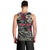 Personalized Japanese Kitsune Mask Men Tank Top With Polynesian Arty Style