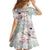 Personalized Japanese Shirasagi Bird Family Matching Off Shoulder Maxi Dress and Hawaiian Shirt Sakura and Hibiscus Polynesian Pattern