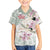 Personalized Japanese Shirasagi Bird Family Matching Off Shoulder Maxi Dress and Hawaiian Shirt Sakura and Hibiscus Polynesian Pattern