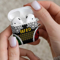 Halo Vanuatu Pride AirPods Case Vanuatuan Sand Drawing Pattern LT9 - Polynesian Pride
