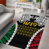 Halo Vanuatu Pride Area Rug Vanuatuan Sand Drawing Pattern