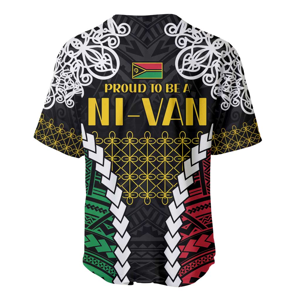 Halo Vanuatu Pride Baseball Jersey Vanuatuan Sand Drawing Pattern