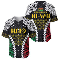 Halo Vanuatu Pride Baseball Jersey Vanuatuan Sand Drawing Pattern