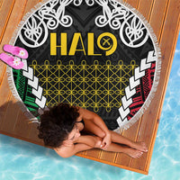 Halo Vanuatu Pride Beach Blanket Vanuatuan Sand Drawing Pattern LT9 - Polynesian Pride