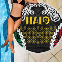 Halo Vanuatu Pride Beach Blanket Vanuatuan Sand Drawing Pattern LT9 - Polynesian Pride
