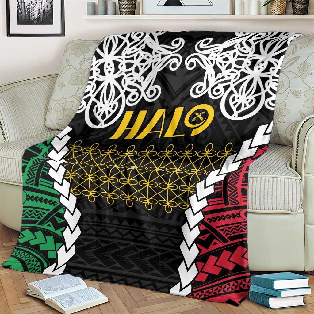 Halo Vanuatu Pride Blanket Vanuatuan Sand Drawing Pattern LT9 - Polynesian Pride