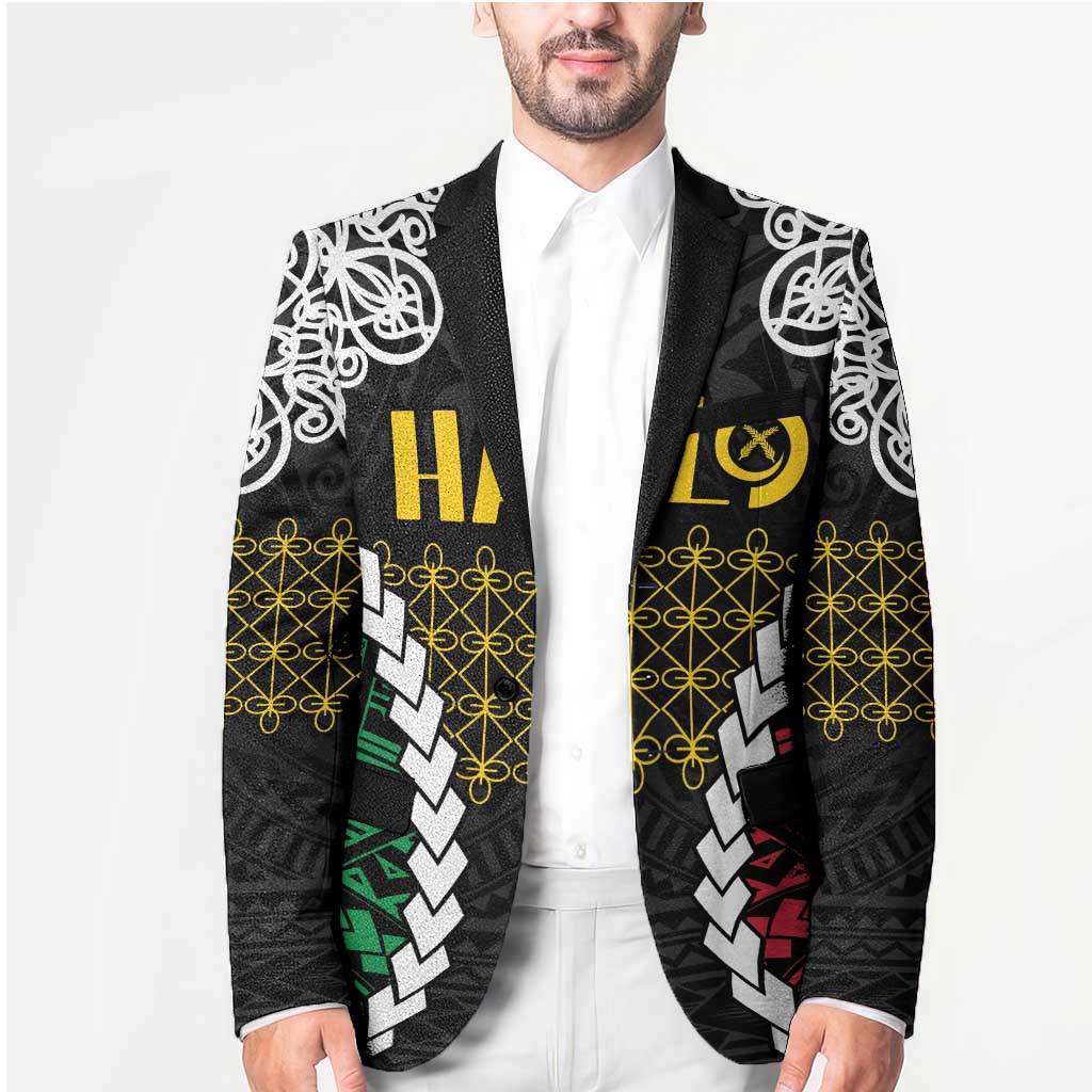 Halo Vanuatu Pride Blazer Vanuatuan Sand Drawing Pattern LT9 - Polynesian Pride