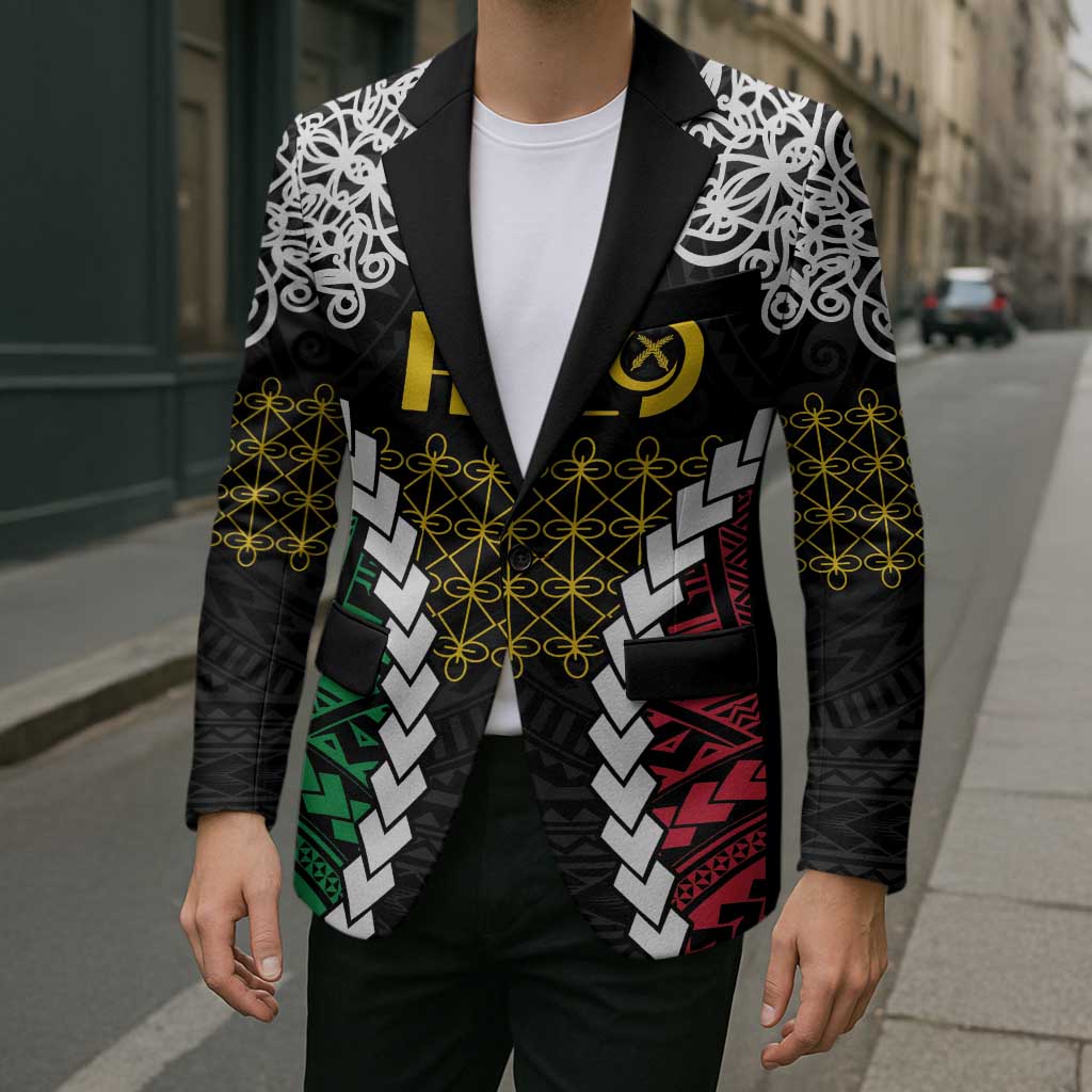 Halo Vanuatu Pride Blazer Vanuatuan Sand Drawing Pattern LT9 - Polynesian Pride