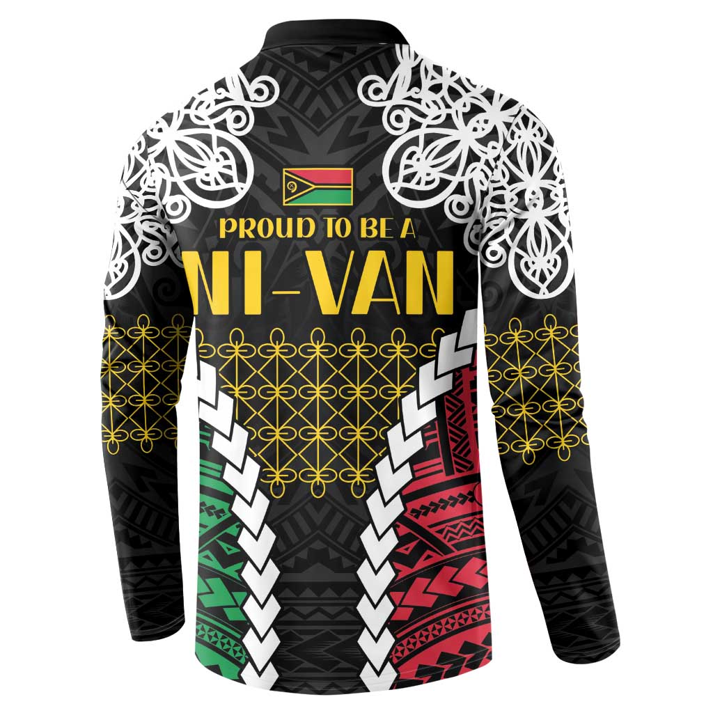 Halo Vanuatu Pride Button Sweatshirt Vanuatuan Sand Drawing Pattern LT9 - Polynesian Pride