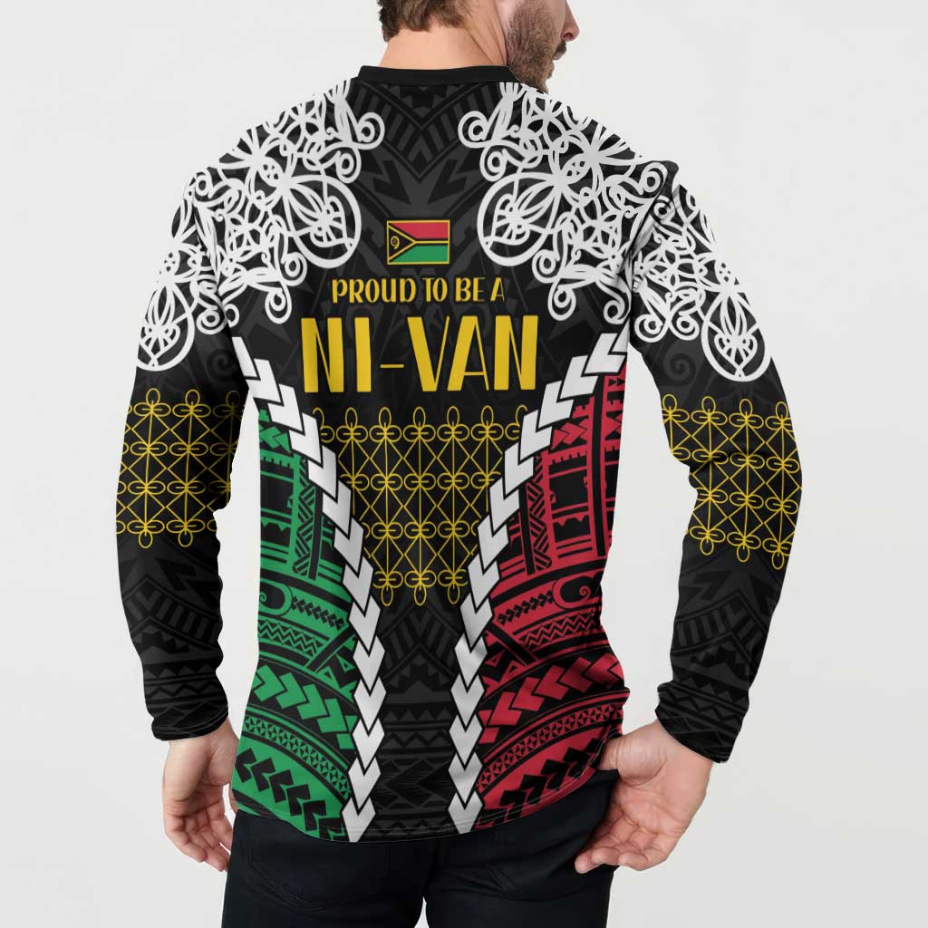 Halo Vanuatu Pride Button Sweatshirt Vanuatuan Sand Drawing Pattern LT9 - Polynesian Pride