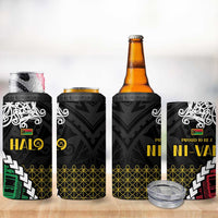 Halo Vanuatu Pride 4 in 1 Can Cooler Tumbler Vanuatuan Sand Drawing Pattern LT9 - Polynesian Pride
