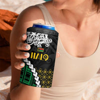 Halo Vanuatu Pride 4 in 1 Can Cooler Tumbler Vanuatuan Sand Drawing Pattern LT9 - Polynesian Pride