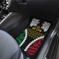 Halo Vanuatu Pride Car Mats Vanuatuan Sand Drawing Pattern LT9 - Polynesian Pride